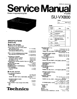 Technics - SUVX-800 - Service manual 